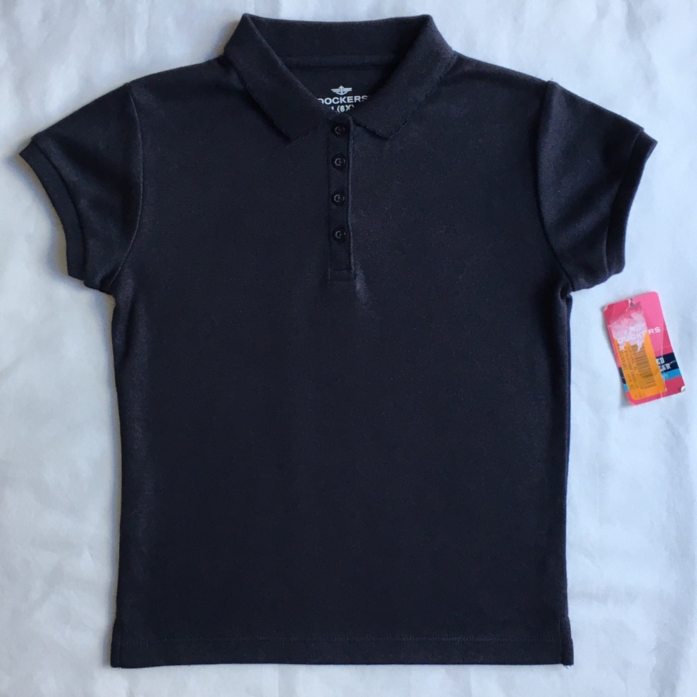 Girls shirt 6X NWT Dockers new navy blue uniform